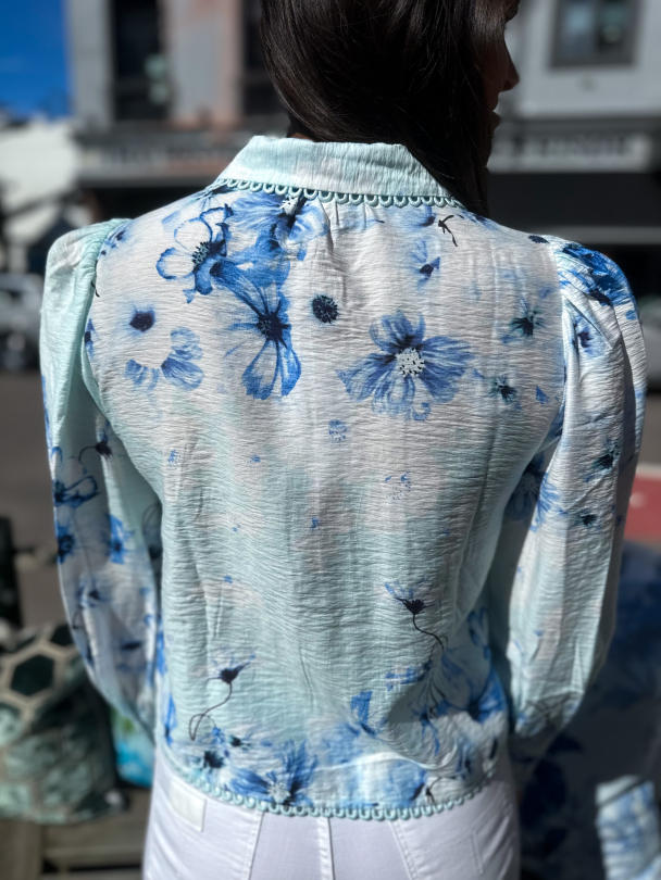 Billa Shirt  - Halogen Blue - Image 2