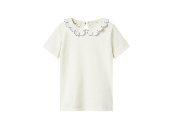 Fundo Slim Top, Coconut Milk Zen Blue - Lil Atelier 