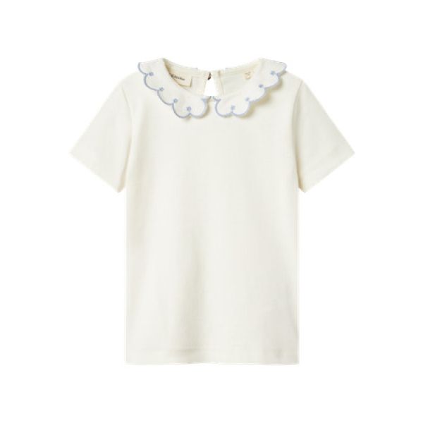 Fundo Slim Top, Coconut Milk Zen Blue - Lil Atelier 