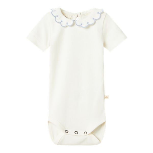 Fundo Body korte ermer, Coconut Milk Zen Blue -Lil' Atelier