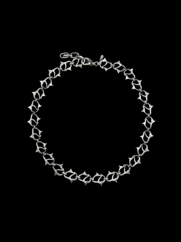 Thorn Chain Necklace - Silver - Image 2