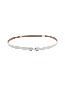 Belte 1,5 cm m/justerbar Spenne Hvit