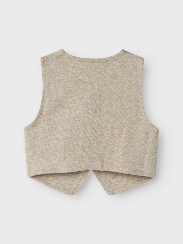 NBMfollow Vest Jersey Beige - Image 2