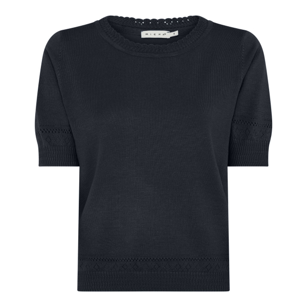 T-skjorte Strikket 177 178 Marine