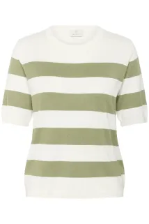 KAlizza Striped Topp Hvit/Grønn