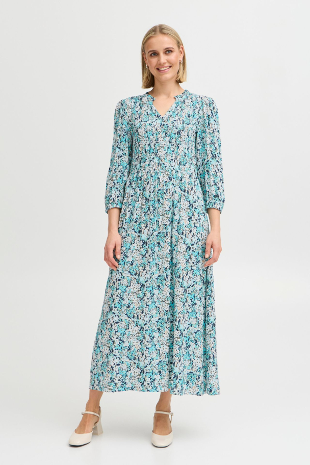 FRlalu Kjole Blomster Blå - Image 3