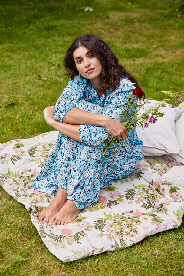 FRlalu Kjole Blomster Blå - Image 4