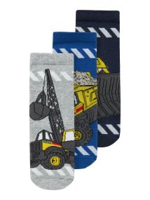 NMMjabez 3-pk Sokker Maskiner