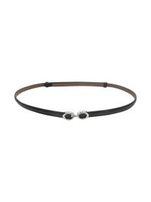 Belte 1,5 cm  m/justerbar Spenne Svart