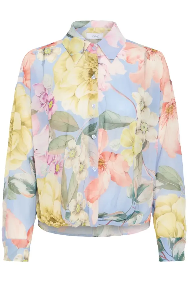 SBlenke Bluse Blå - Image 3