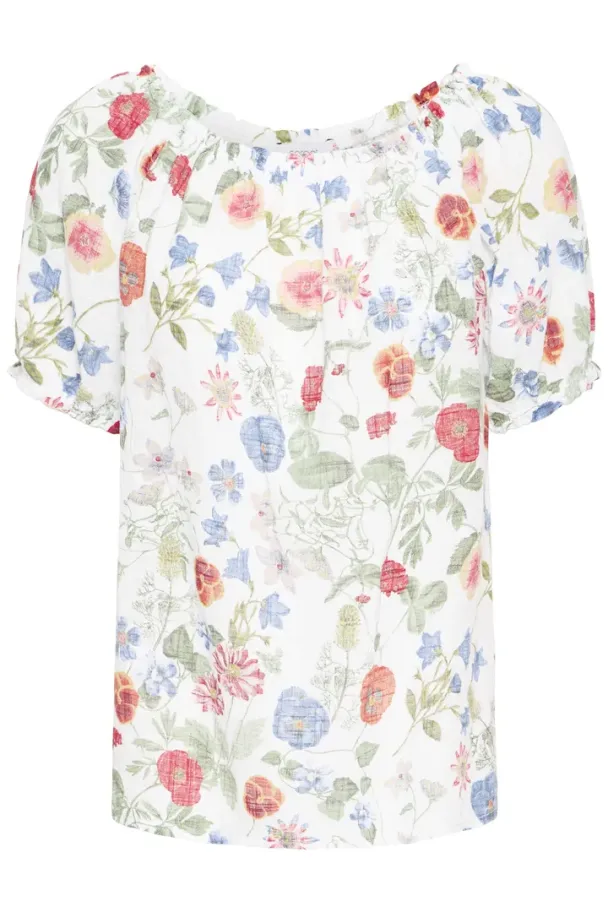 SBalexa Blomster Topp Hvit