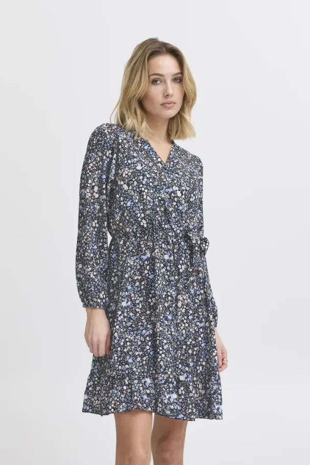 SBbelmo Blomster Kjole Marine - Image 1