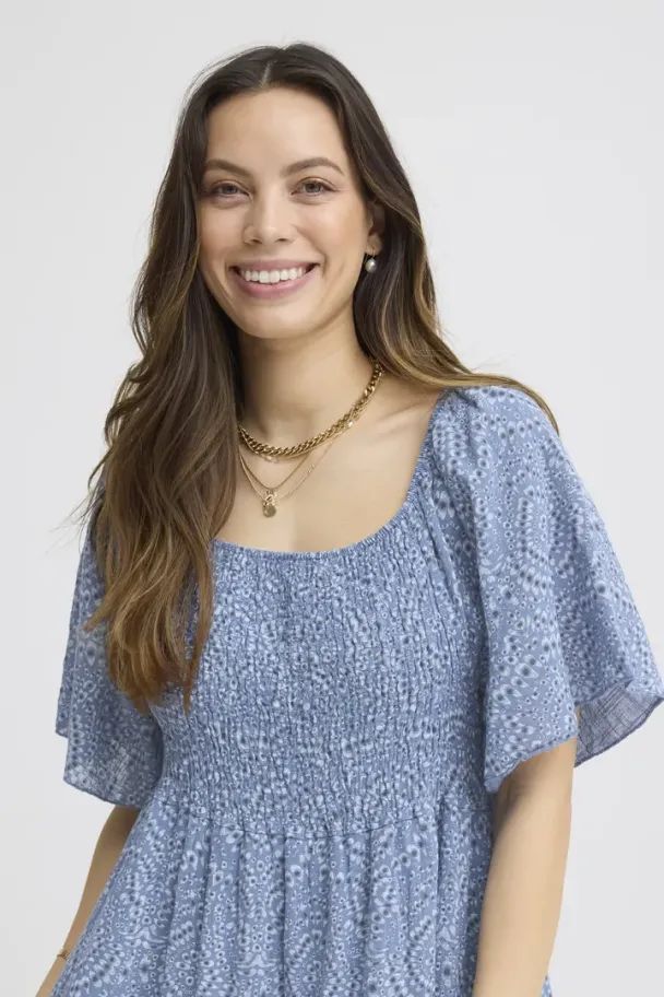 SBalexa Batic Kjole Blå - Image 6