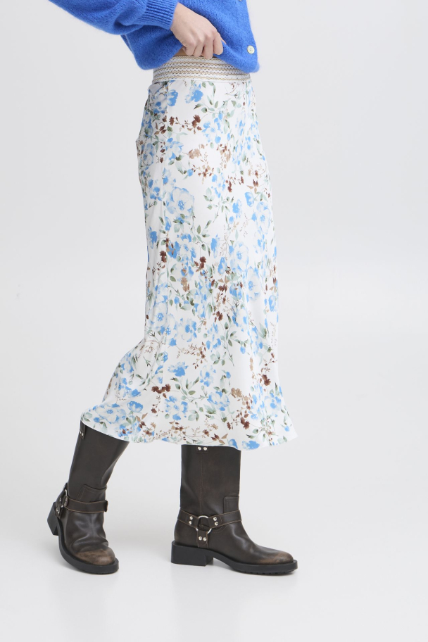 SBlee Skjørt Blomster Blå - Image 2