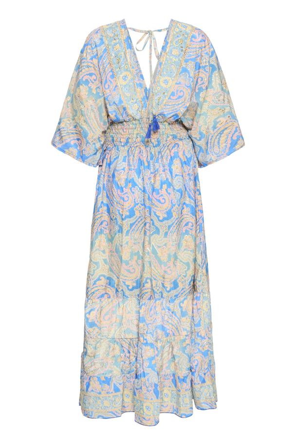 SBIlsebeth Kjole Blå Multi - Image 3