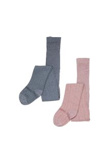 2-pk Strømpebukse Mønster Jente