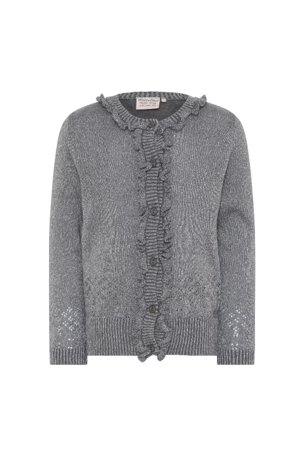Minymo Cardigan Sølv 122017 - Image 1