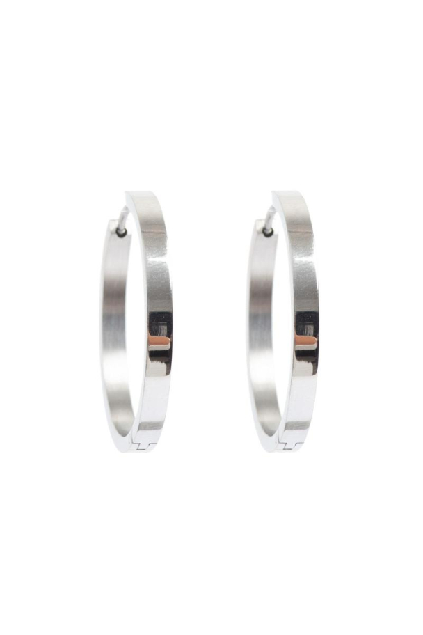 Øreringer Pure Steel 30 mm