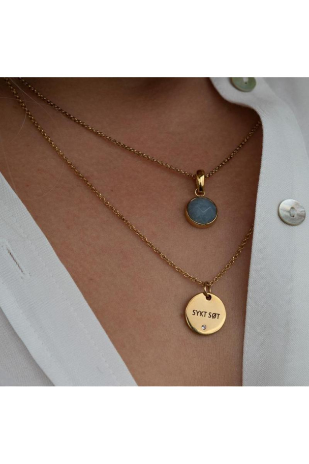 Smykke Stål Blå - Image 1