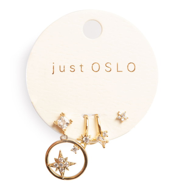 Øredobb Stjerne m/cuff GP