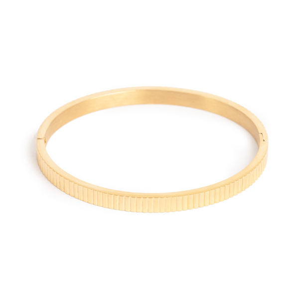 Armband Striped Bangle Steel - Image 2