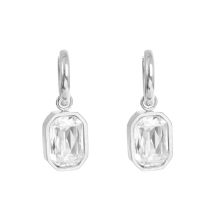 Øredobb Clear Crystal Steel