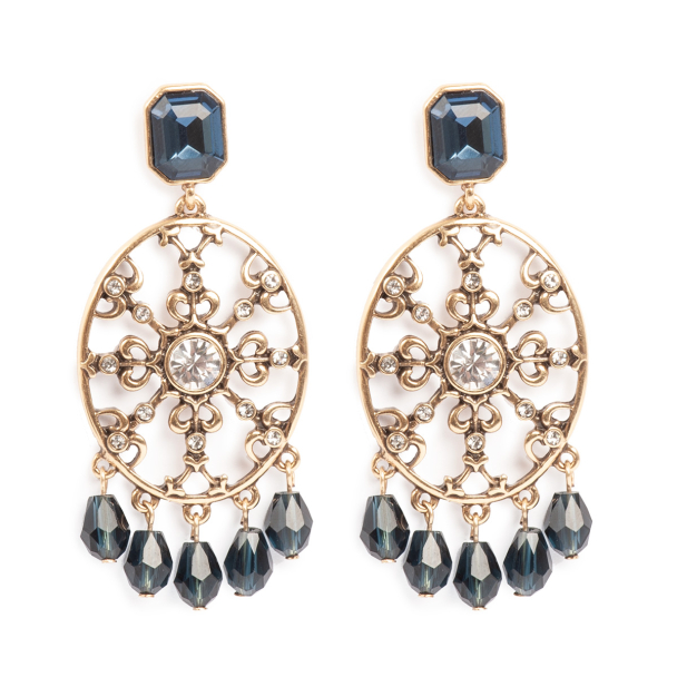 Øredobb Big Blue Crystal - Image 1