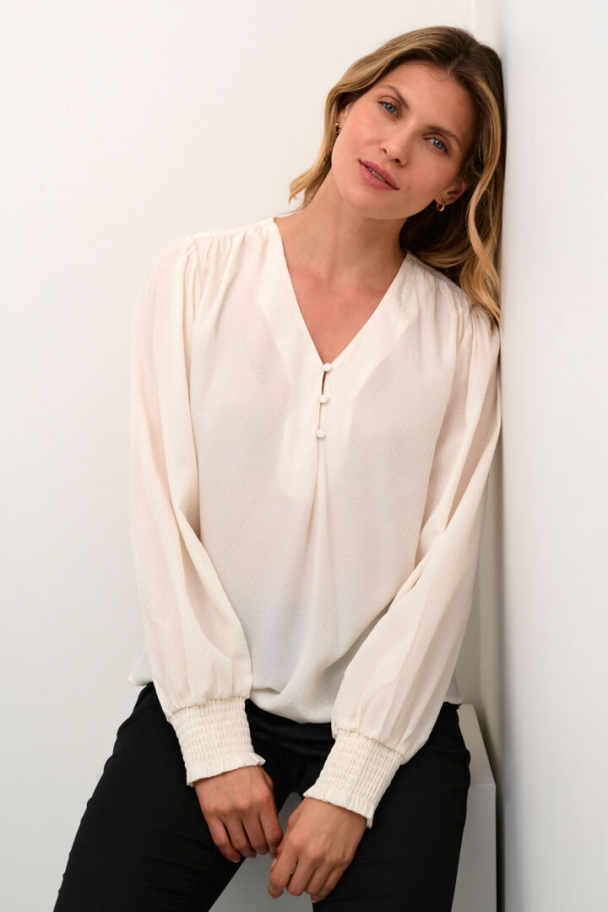 Tia Bluse Offwhite - Image 1