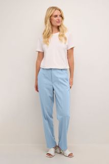 Sakura Zipper Pants Faded Denim