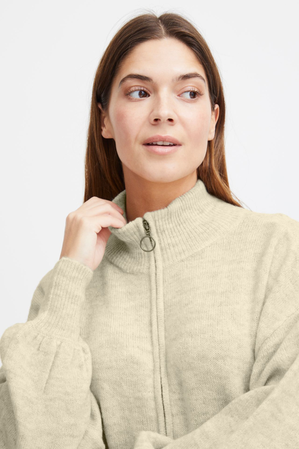 Elvira Cardigan Beige - Image 3