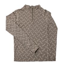 Trøye Ull m/zip Brun