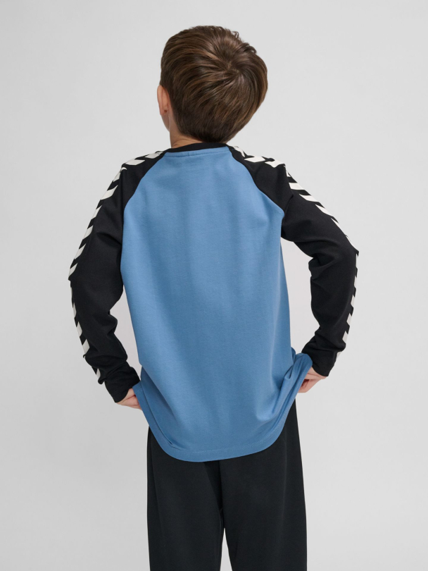 HmlBoys T-skjorte Langermet Coronet Blue - Image 2