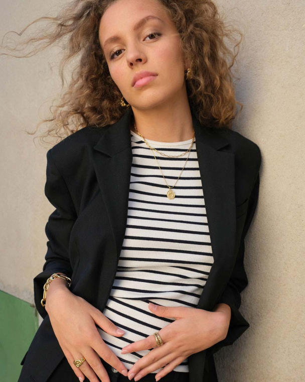 Smykke Stål Double with Coin GP - Image 3