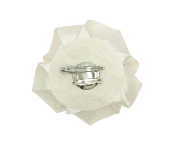 Kjolerose m/hårklype Offwhite - Image 2