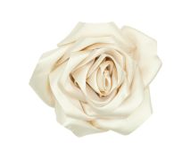 Kjolerose m/hårklype Offwhite