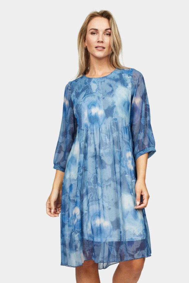 Dieppe Kjole Blue Flower - Image 1