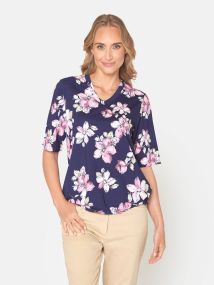 T-skjorte m/blomster 216702