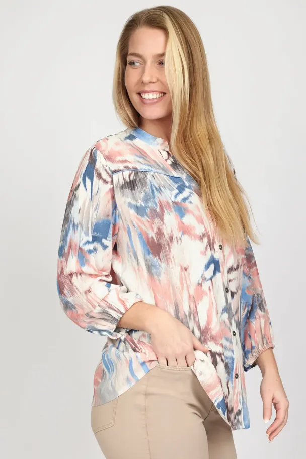 Bluse Bitten Blå - Image 2