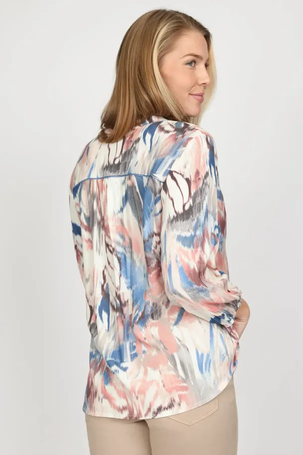 Bluse Bitten Blå - Image 3