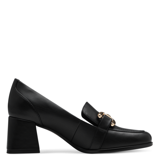 Mokkasin m/hæl 24419 Svart - Image 5