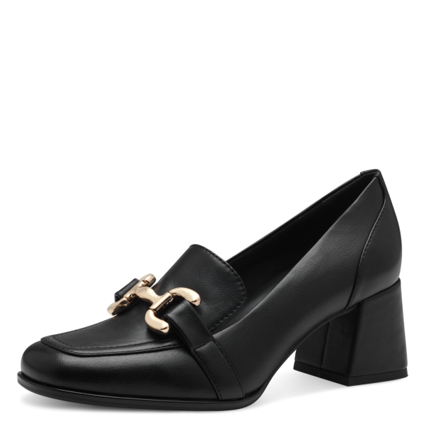 Mokkasin m/hæl 24419 Svart - Image 1