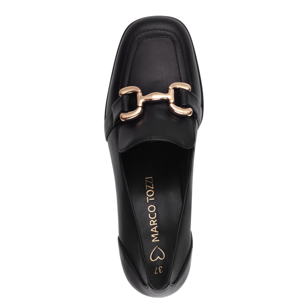 Mokkasin m/hæl 24419 Svart - Image 6