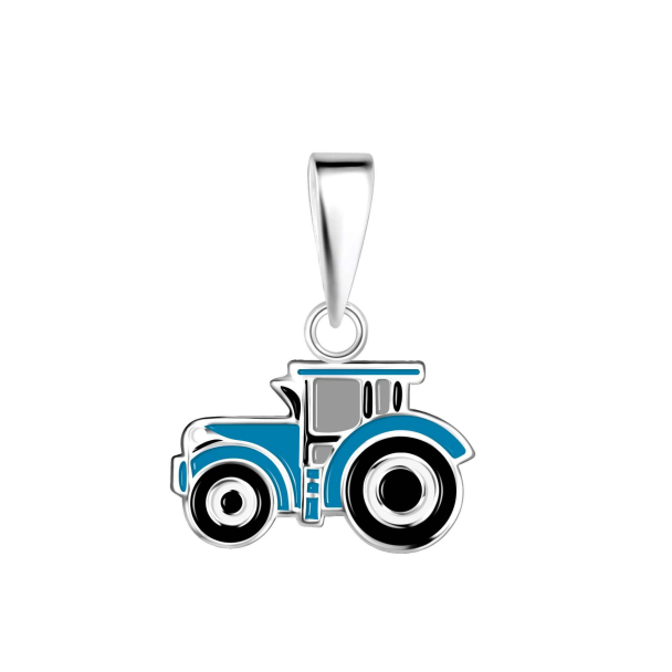 Smykke Sølv Traktor ass. farger - Image 2