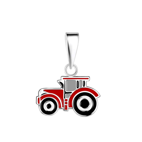 Smykke Sølv Traktor ass. farger - Image 1