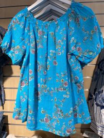 Alexa Flower Topp Turkis