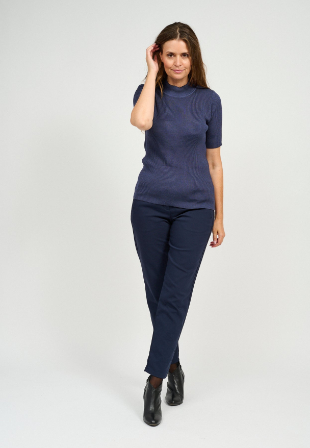 Topp Ribstrikk 201005 Mørk Blå - Image 2