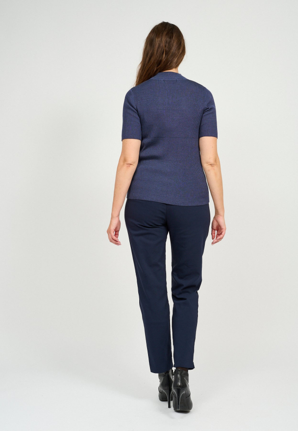 Topp Ribstrikk 201005 Mørk Blå - Image 3