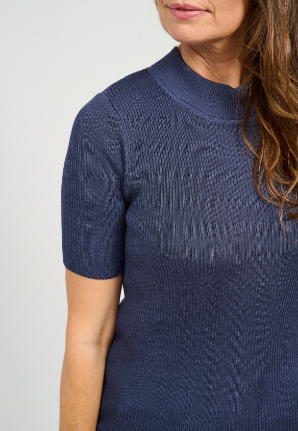 Topp Ribstrikk 201005 Mørk Blå - Image 5