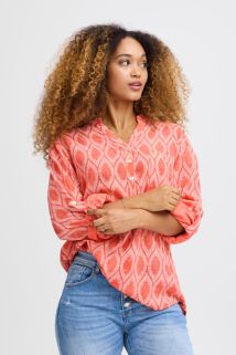 SBalexa Wave Bluse Oransje