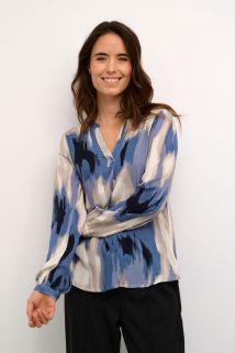 KAbeathe Bluse Blå